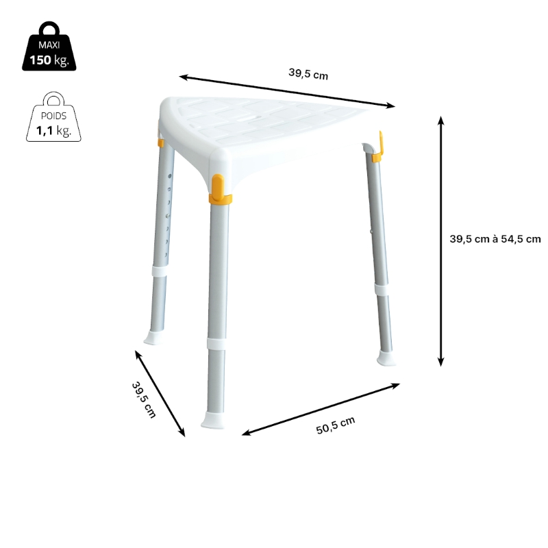 Tabouret de coin Capri – Image 2