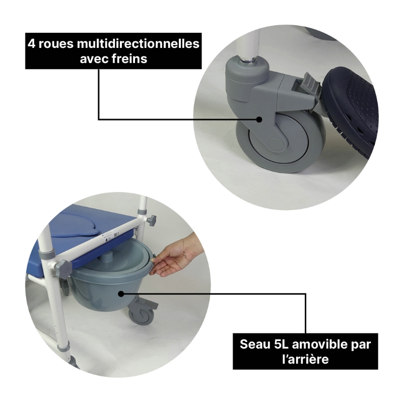 Chaise de douche / WC Aston – Image 4