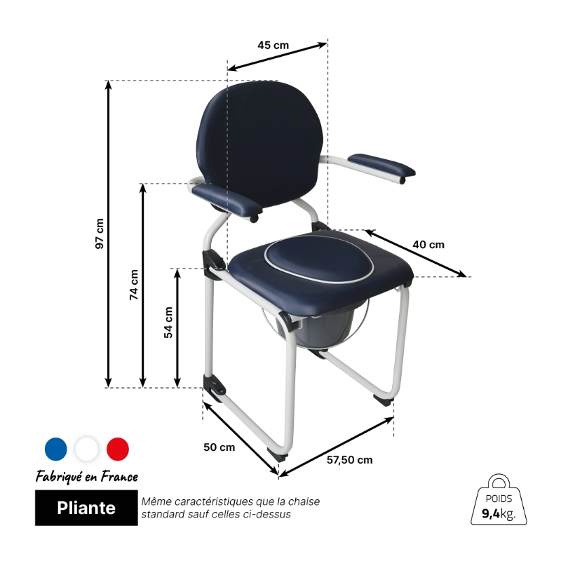 Chaise de toilettes Caraïbes – Image 12