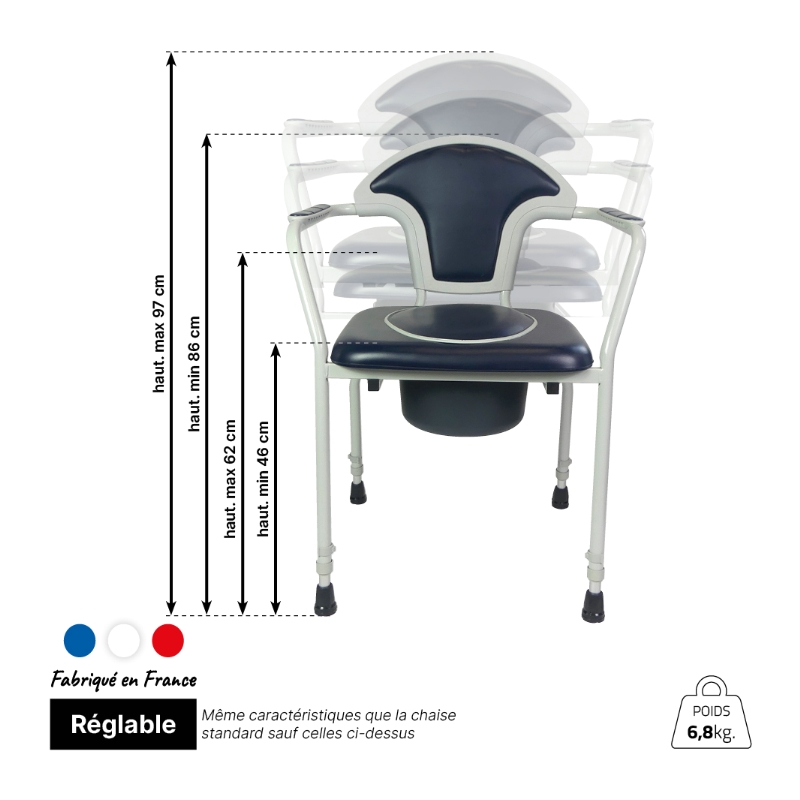 Chaise de toilettes Caraïbes – Image 11