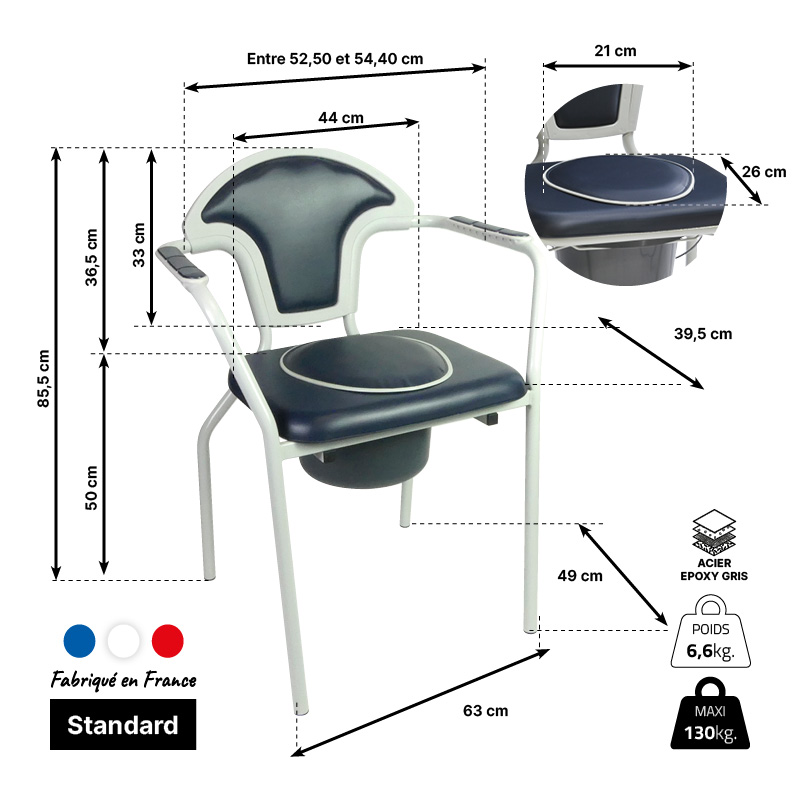 Chaise de toilettes Caraïbes – Image 10
