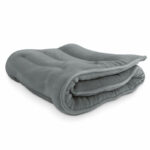 Coussin long lombaire/cervical à chauffer en graines de lin