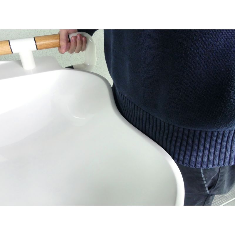 Lavabo avec miroir réglable en hauteur – Image 6