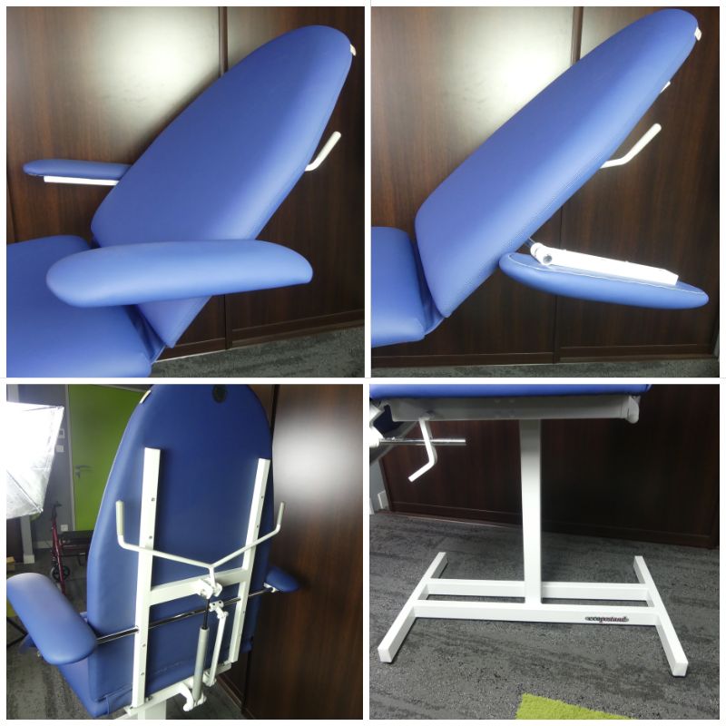 Fauteuil fixe en métal blanc spécial T19 - Seconde vie – Image 3