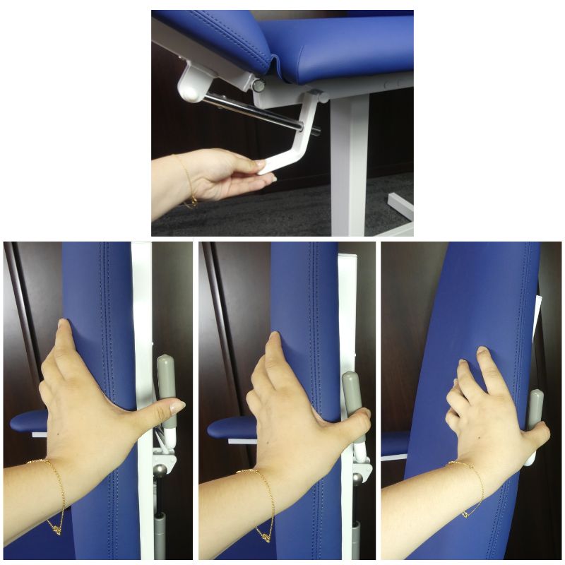 Fauteuil fixe en métal blanc spécial T19 - Seconde vie – Image 6