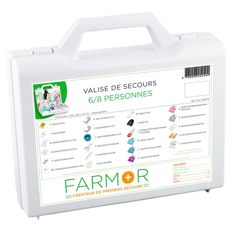 Valise de secours multirisques 6/8 personnes – Image 2
